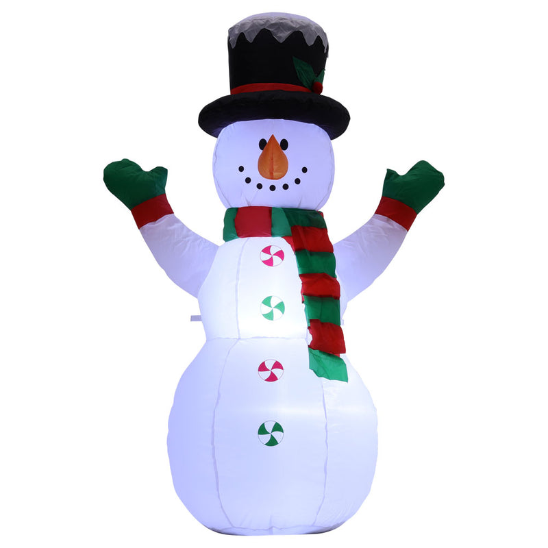 Lifeideas Inflatable Snowman Christmas Yard Decoration with LED