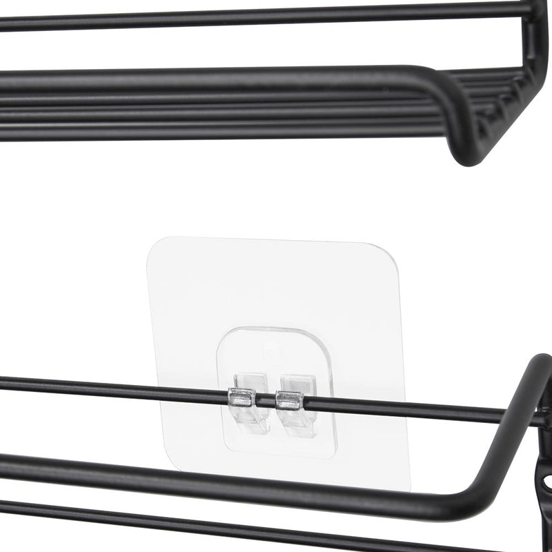 Lifeideas Wall Mount Metal Wire Spice Rack Set of 4