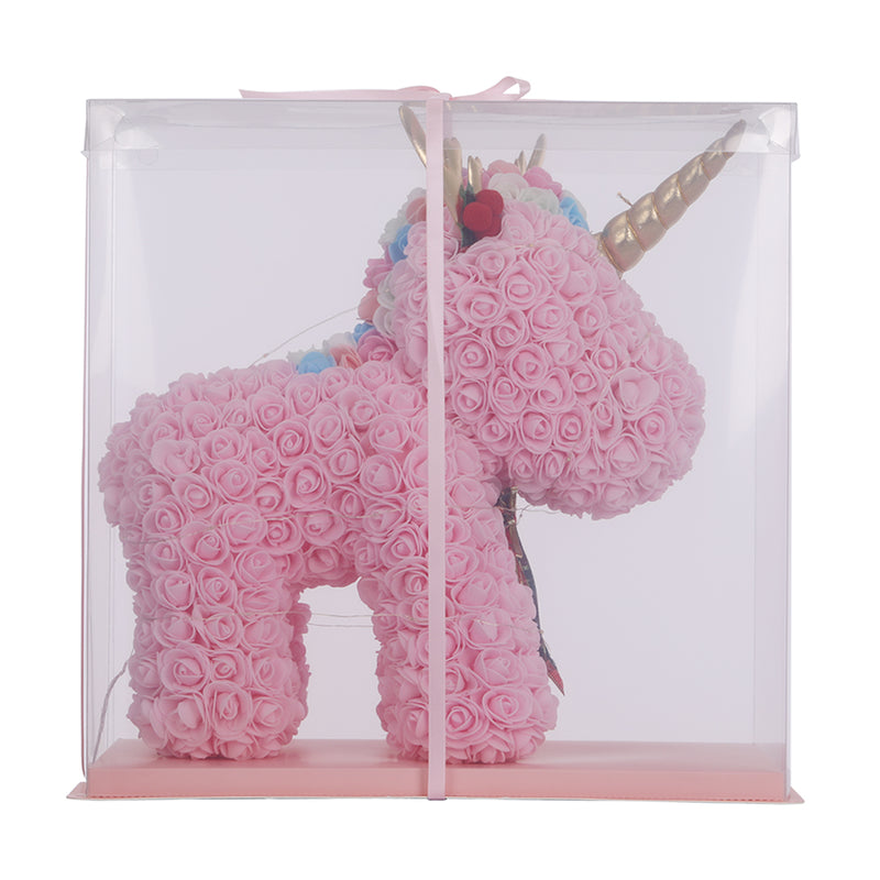 Lifeideas Artificial Rose Foam Unicorn Gift Box