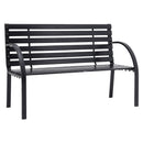 Breeins Outdoor Garden Metal Wood Bench