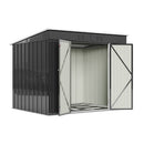 4*8FT/6*8FT Outdoor Galvanized Steel Storage Shed with Dual Doors