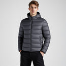 Lightweight Hooded Padded Jacket - Grey