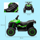 HOMCOM 12V Electric Quad Bikes for Kids Ride On Car ATV Toy for 3-5 Years Red