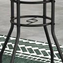 Outsunny Garden Table With Glass Printed Design For Outdoor