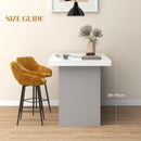 HOMCOM Bar Stools Set Of 2, Velvet-Touch Fabric Counter Height Bar Chairs Pink