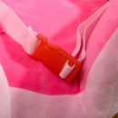 HOMCOM Rocking Horse Plush Ride On Unicorn With Songs, Seat Belt, Pink