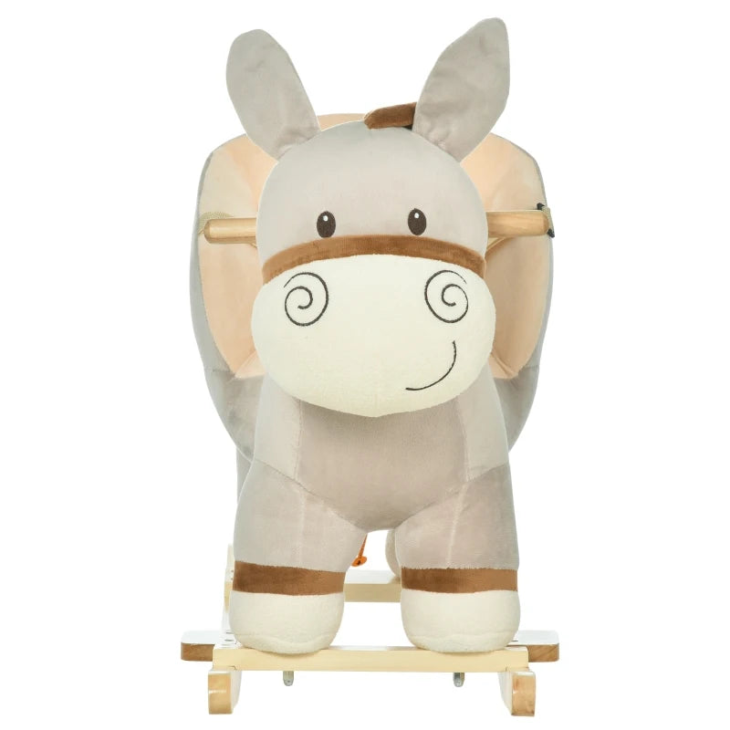 HOMCOM children's   Rocking Donkey - Grey