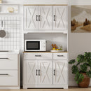 HOMCOM 175cm Tall Kitchen Pantry, Kitchen Cabinet w/ Drawers, Shelves, White