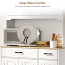 HOMCOM 175cm Tall Kitchen Pantry, Kitchen Cabinet w/ Drawers, Shelves, White