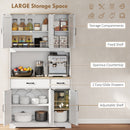 HOMCOM 175cm Tall Kitchen Pantry, Kitchen Cabinet w/ Drawers, Shelves, White