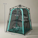 PawHut 3-Tier Cat Tent, Portable Pet Tent For Indoor Outdoor