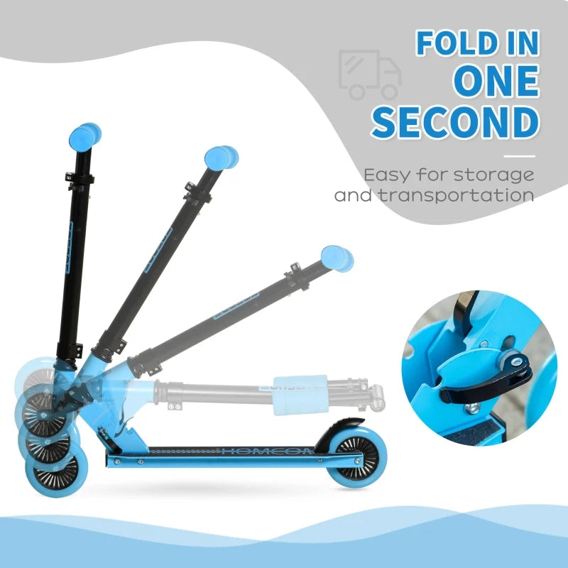 HOMCOM Scooter for Kids for ages: 3-8 years - Blue