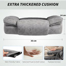 HOMCOM Office Chair, High Back Leathaire Desk Chair For Home - Black/Brown/Grey