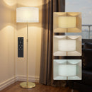 HOMCOM Dimmable Floor Lamp, Standing Lamp With Adjustable Colour Temperature