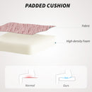 HOMCOM Armless Makeup Vanity Chair, Swivel Computer Chair