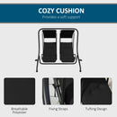 Outsunny Canopy Swing 2 Separate Relax Chairs w/ Handrails, Cup Holders