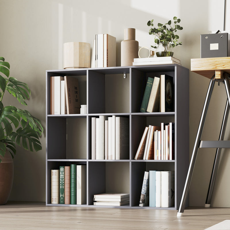 HOMCOM 9 Cube Storage Unit Cabinet Bookcase Display Shelves