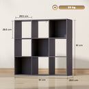 HOMCOM 9 Cube Storage Unit Cabinet Bookcase Display Shelves