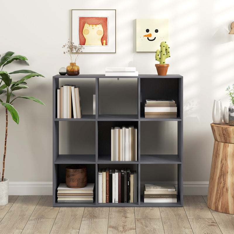 HOMCOM 9 Cube Storage Unit Cabinet Bookcase Display Shelves
