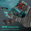 Outsunny 8 Inch Electric Chainsaw With Brushless Motor, 2 Batteries