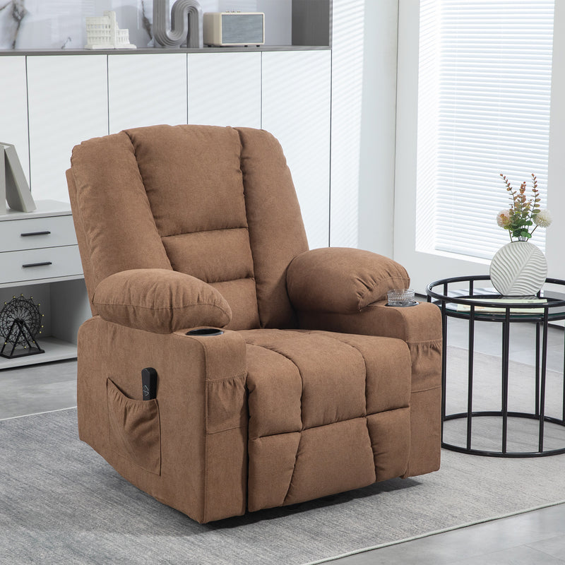 HOMCOM Riser And Recliner Chair W/ Remote, Lift Chair For Elderly, Light Grey