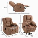 HOMCOM Riser And Recliner Chair W/ Remote, Lift Chair For Elderly, Light Grey