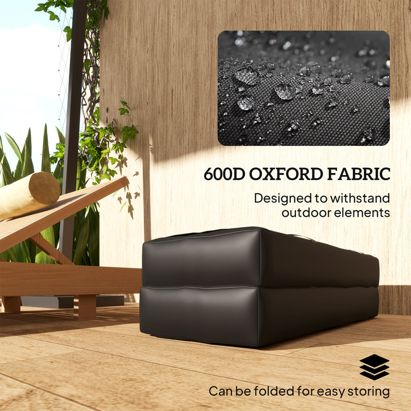 Outsunny Parasol Weights Set, Parasol Base Weights Bags, Black