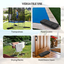 Outsunny Parasol Weights Set, Parasol Base Weights Bags, Black