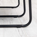 Lifeideas Metal Freestanding Garment Rack in Black with 1 Hanging Rod and 4 Shelves