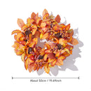 Artificial Pumpkin Maple Leaf Wreath