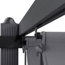 Garden Sanctuary Aluminum Patio Pergola with Canopy