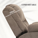 HOMCOM Power Lift Recliner Chair, Reclining Chair With Massage, Light Brown