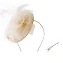 Feather Flower Mesh Fascinator