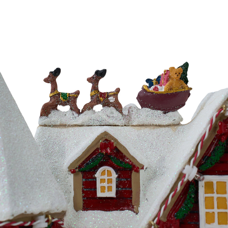 Lifeideas Christmas House Music Box Ornaments