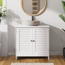 Livingandhome Under Sink Bathroom Cabinet 2 Shutter Door