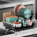 Livingandhome Multifunctional 2 Tier Detachable Dish Drainer Rack