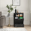 PawHut Pet Feeder Station, Dog Cat Food Storage Feeding Station, Food Cabinet