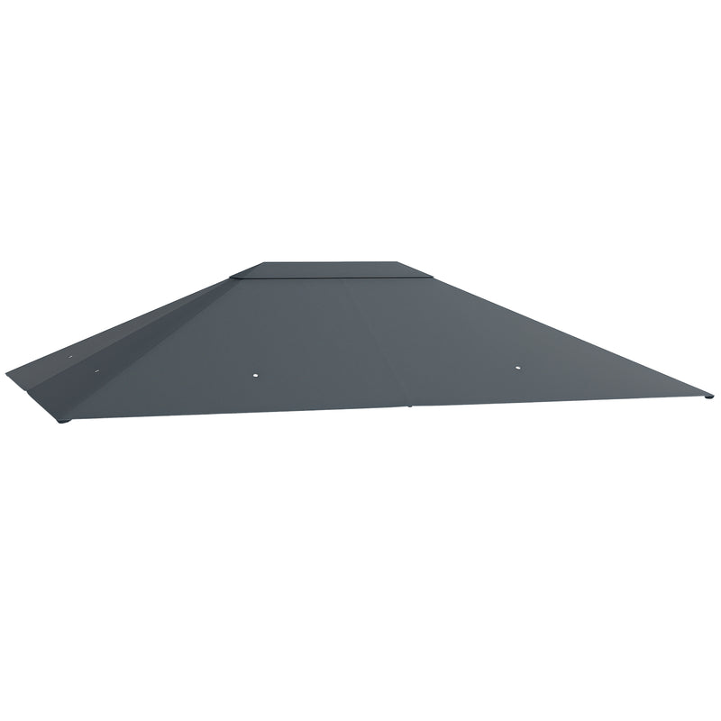 Outsunny 3 X 4m Gazebo Canopy Replacement Gazebo Roof Cover - Grey