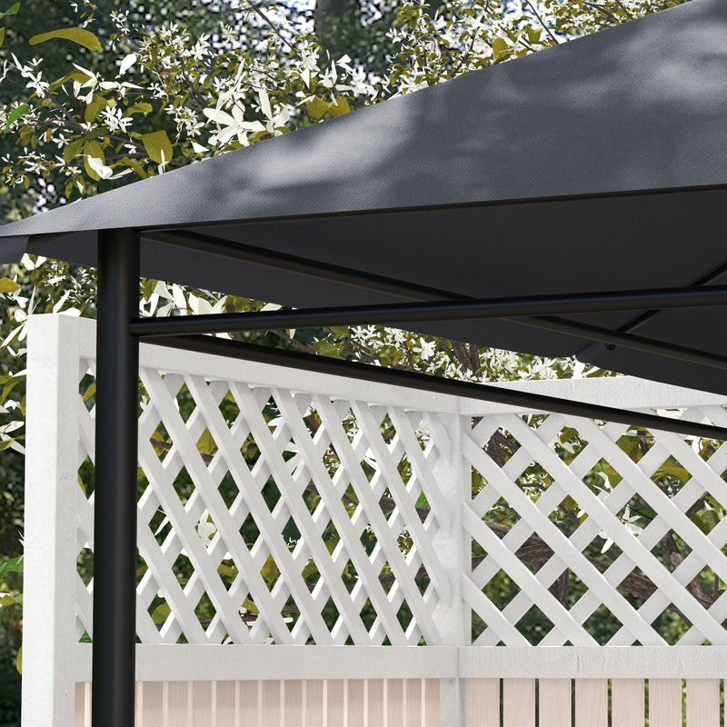 Outsunny 3 X 4m Gazebo Canopy Replacement Gazebo Roof Cover - Grey