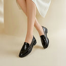Casual Closed Toe Slip-on Penny Loafers with Low Heel
