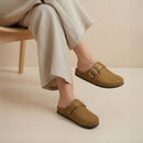 Closed-Toe Slip-On Mules Sandals