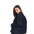 Brave Soul Bloom Denim Jacket - Dark wash