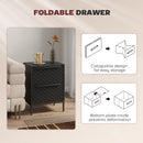 HOMCOM Chest of Drawers, Aluminium Handles, Black