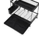 Livingandhome 2 Tier Dish Drying Rack With Drainboards