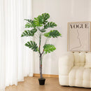Breeins Artificial Monstera Deliciosa Tree In Pot For Decoration
