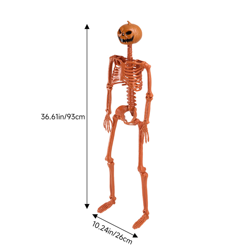 Foldable Pumpkin Head Skeleton