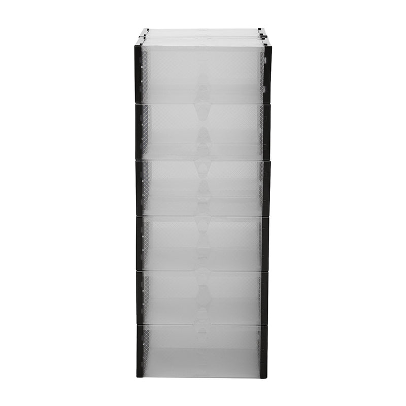 Cottonfy UK 12x Stackable Shoe Storage Box Organiser