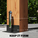 Outsunny 3 x 3 m Wooden Pergola Gazebo Grape Trellis, Maple Wood-effect