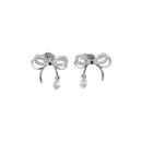 Elegant Three-Piece Bow-Knot Jewelry Set