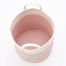 Lifeideas Round Pink Toy and Clothes Storage Basket
